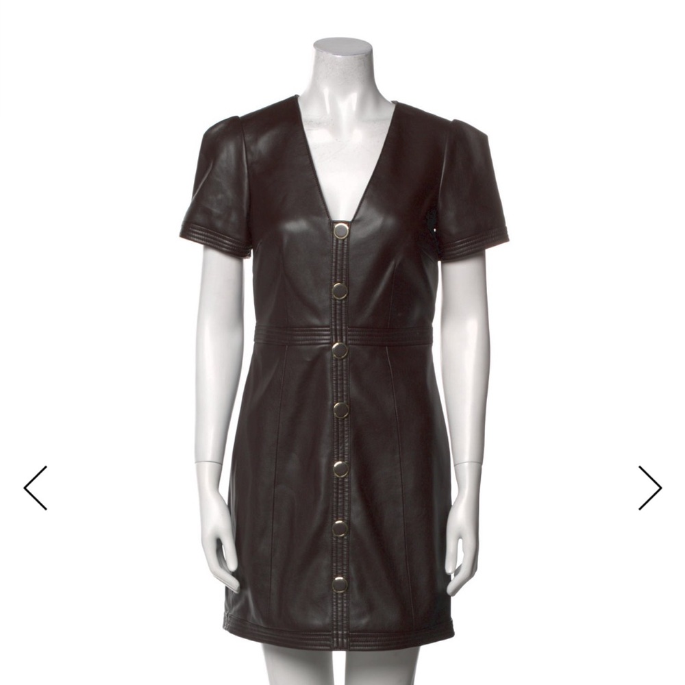 Milly Isabel Vegan Leather Dress